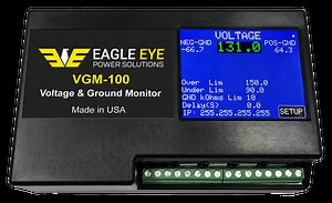 VGM-100 Voltage & Ground Fault Monitor - Eagle Eye Power Solutions