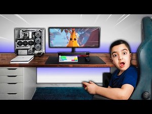 Surprising My Little Brother With A New Fortnite Gaming Setup! ($15000 GAMING SETUP!)