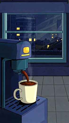 The Coffee That Never Gets Cold ☕⏳ #TimeLapse #LoFi