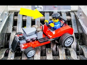 Shredding a Lego Hot Rod! Lego 30354 Speed Build and Destruction.