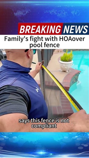 Family's fight with HOAover pool fence #news #foryou #breakingnews