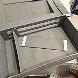 Lifewit Silverware Storage Box, Covered Flatware Organizer with Zipper Lid, 5 Compartment Cutlery Case with Adjustable Divider and Handle, Utensil Container for Spoon Fork Knives, Gray, 1 Pack