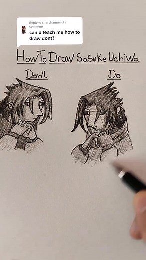 Sasuke Drawing Tutorial: How to Draw Anime Art