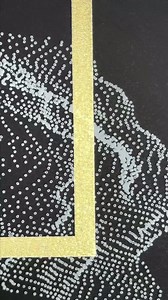 Migration 03 - Original Pen Plotter Art – Abstract Wave & Geometric Lines on Black Fabriano Paper - Etsy