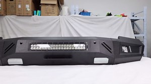 Front Bumper Fit for Chevy Silverado 1500 2014 2015 Off Road Steel Bumper with LED Lights