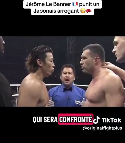 Jérôme Le Banner face à un Japonais arrogant en kickboxing