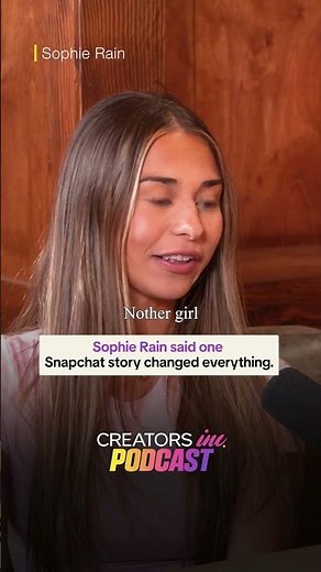 Sophia said one Snapchat story changed everything #podcast #podcastclips #motivation