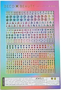 Deco Beauty Jewels - Super Thin & Easy-to-Apply Nail Art with The Cutest Designs - Durable & Long-Lasting Nail Art Stickers and Decals for Women, for DIY at-Home Manicures & Salon-Quality Nails