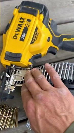 Nail length for vinyl siding using the Dewalt cordless roofing nailer DCN45RN with siding spacer