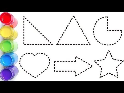 How to Draw 2D Shapes Drawing 🟦🔺⚪ | Step-by-Step for Beginners, Kids & Toddlers
