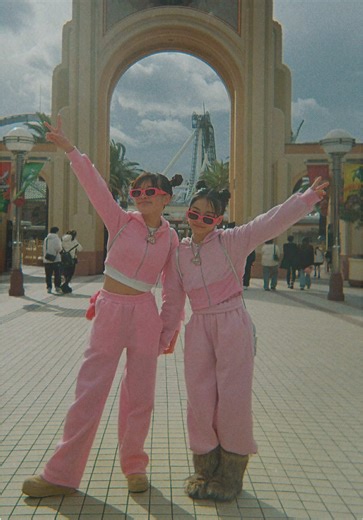 ピンクのオソロコーデでのユニバの思い出