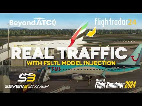 BeyondATC & Flightradar24 LIVE TRAFFIC INJECTION #microsoftflightsimulator #msfs2024 #msfs