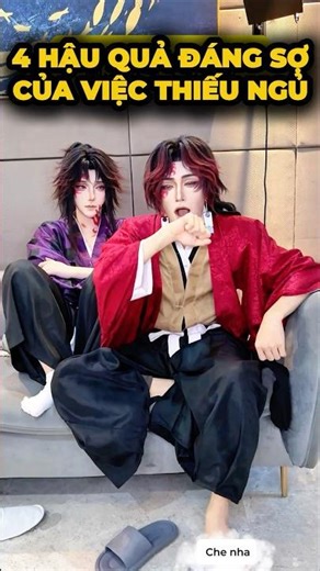 Bài 6: Hậu quả đáng sợ của thiếu ngủ🥹- Anh em Yoriichi#cosplay #shorts #minnacosplay