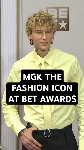 mgk the fashion icon at the 2025 BET Awards 🌻 this song: mgk - cliche