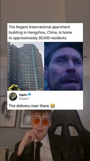 The Regent International apartment building in Hangzhou, China, is home to approximately 30,000