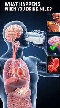 What Happens to Your Body When You Drink Milk Every Day? #3danimation #shortvideo #shorts