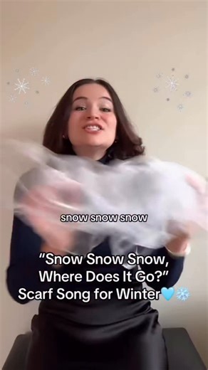 Lovely Little Melodies™️ on Instagram: "An adorable scarf snow song for Circle Time🫶✨❄️ Tune: Hot Cross Buns Lyrics: Lovely Little Melodies Will you be trying this one out in your classes? ✨🎶 #circletime #preschoolmusic #nurseryrhymes #preschoolteacher #kindergartenteacher #earlychildhood"