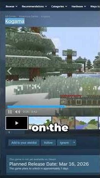 😭 THEY PUT MINECRAFT ON STEAM LOL