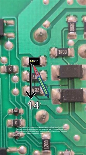 14R11 SMD Resistor Code Explained Fast #Shorts #Electronics #smd #diy #repair #tv