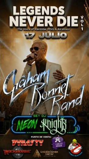 Graham bonnet band 17 julio 2026 en Sudamérica #grahambonnet #legend #legendsneverdie