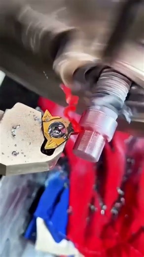 External turning using thread cutting tools #viralreels