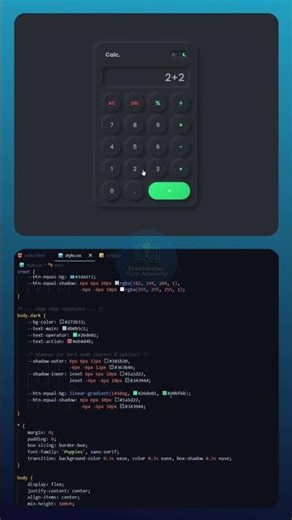 Calculator Project Using HTML, style.css & script.js #staticwebsitedesign #style.css #coding