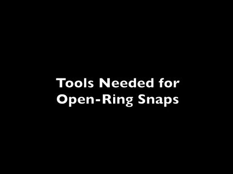 How to Install Open-Ring Metal Snaps with Press (KAMsnaps® Tutorial)