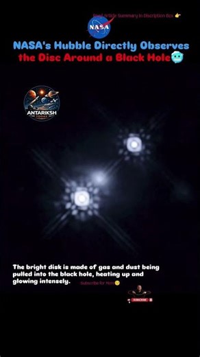 NASA Captures Black Hole’s Disk 🥶 #antarikshtoday #astronomy #blackholes #universe #space #nasa