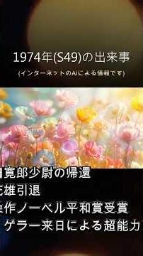 1974年(S49)の出来事