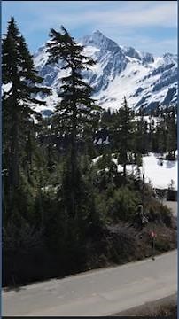 Drone beauty shots of stunning Mount Baker