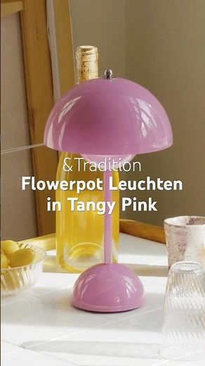 &Tradition | Flowerpot VP9 battery lamp in Tangy pink