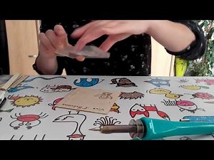 How to use the woodburning tool from ACTION?