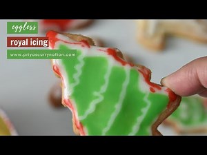 Eggless royal icing- no corn syrup required, without meringue powder, without eggs