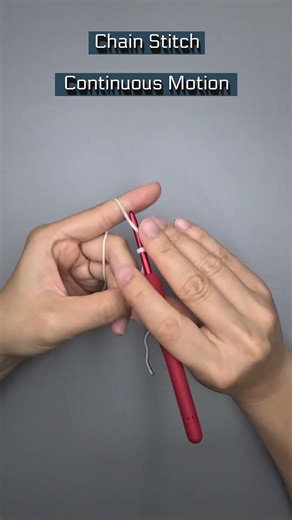 Crochet Lesson - Chain stitch (Continuous Motion)