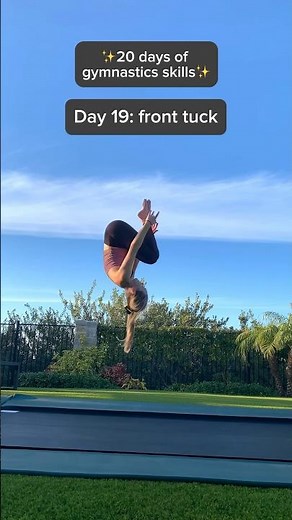 ✨Front tuck tutorial✨ #tumbling #tutorial #fronttuck #frontflip #gymnastics #trampoline