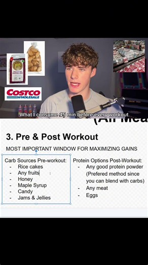 What I consume 45 minutes before every workout