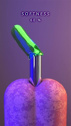 0% vs 100% The tube hits its target Soft Body Simulation in Houdini