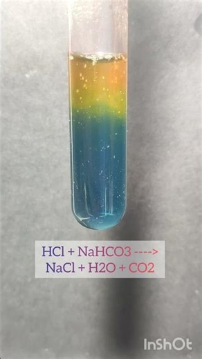 Acid vs Base Reaction 🔥 HCl + Baking Soda #viral #experiment #chemistry #acid #base#boardexam #exam
