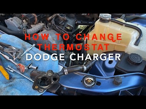 How to Change the Thermostat on a 06-10 Dodge Charger (Clear and all Steps shown)