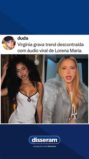 Disseram on Instagram: "Socorro! Virginia Fonseca gravou uma trend usando um áudio viral de @badgallore, que ganhou repercussão após o desabafo em que ela contou que MC Daniel queria que ela trabalhasse durante o puerpério. Sigam a @disseram para acompanhar tudo! 💙 reprodução: internet #anacastela #lorenamaria #mcdaniel #mcpoze #virginiafonseca"