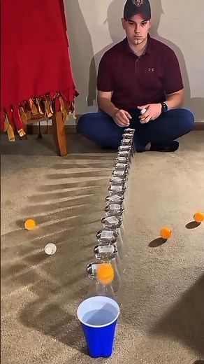 Wait for the Final Shot 🤯| Insane Ping Pong Trick Shot#youtube #challenge #short #trending #pongball