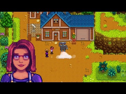 Maru & I meet the legendary robot in Stardew Valley -- MarILDA!