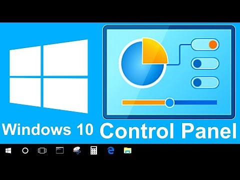 Retrouver le panneau de configuration dans WINDOWS 10