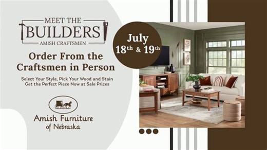 Amish Furniture of Nebraska TV Spot, 'Meet the Builders'