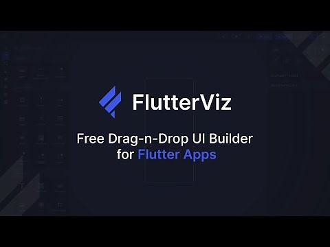 Flutter viz ||Drag n Drop UI tool for designing FLUTTER APP Screens