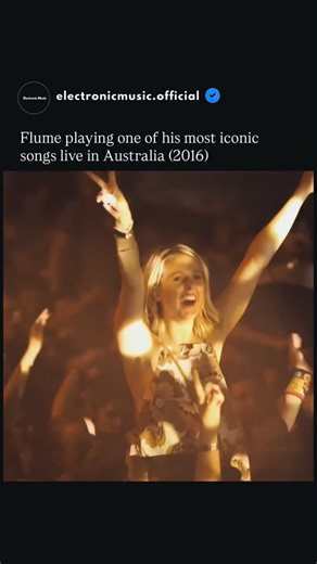 Electronic Dance Music on Instagram: "Flume playing ‘Never Be Like You’ Live in Melbourne at Laneway Festival 2016 🇦🇺 Flume delivered an unforgettable live electronic music performance of “Never Be Like You” at Australia’s Laneway Festival 2016. As the track was taking the world by storm, his set captured the crowd with electrifying future bass energy and raw emotion. From the moment he stepped on stage, fans were singing along to every word, making this performance one of the most iconic live