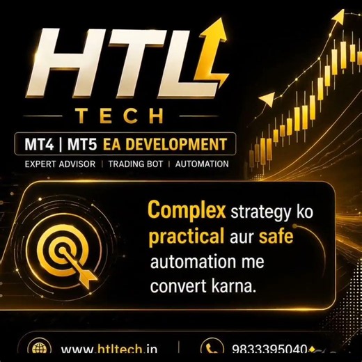 Create Custom MT4 MT5 EA 🚀 | Forex Trading Bot Development | HTL TECH Mumbai
