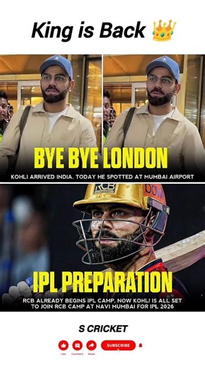 King is back 👑 IPL Loading ⏳ #viratkohli #rcb