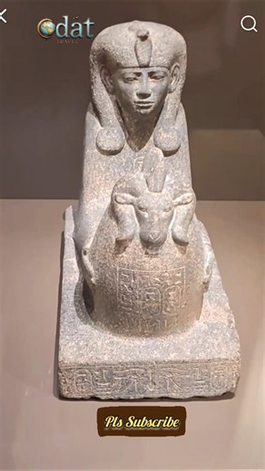 Granite Sphinx of Shepenwepet II Daughter of Pharoah Piye #Sphinx #Pharoah #piye #statues #artifacts
