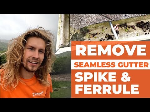 Taking Off Old Gutters With Spike & Ferrule